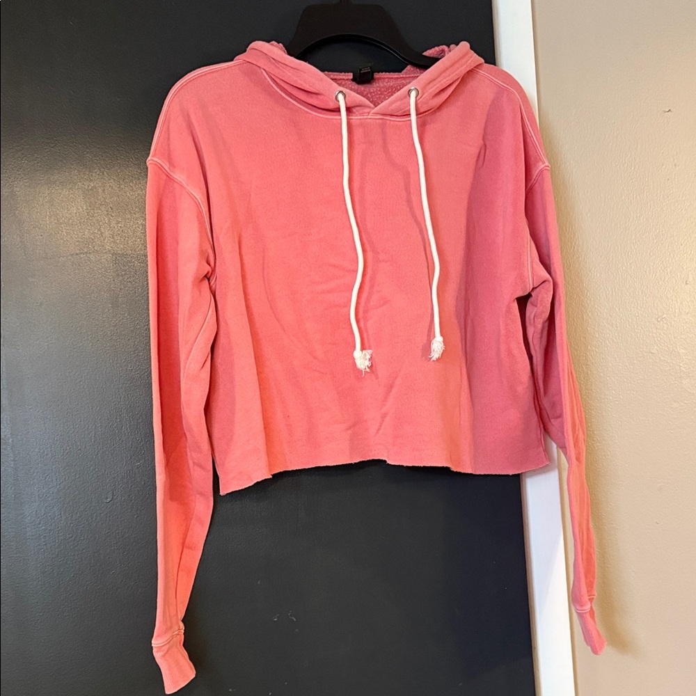 Wild Fable Coral Cropped Hoodie